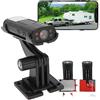 Tangxi Reverse Hitch Guide Macchina Fotografica Base Magnetica Adesiva, Telecamera Posteriore RV Impermeabile Wireless con APP e Controllo Pulsanti, Visione Notturna, per RV Truck Trailer