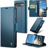 XKchatpt Custodia a Portafoglio in Pelle PU per Google Pixel 9/9 Pro con Blocco RFID, Porta Carte, Funzione di Supporto, Chiusura Magnetica, Protezione Antiurto (Blu)