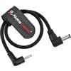 Alvin's Cables Cavo di Alimentazione CC BMPCC per Blackmagic Design Pocket Cinema Camera Angolo Retto DC a 2,5 0,7 mm 12 V DC Angolo Retto 12 pollici |30 cm |Alvin's Cables