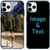 Naispanda Cover Personalizzata per Apple iPhone 17, 16, 15, 14, 13, 12, 11, Pro, Max, XR, XS, X,8, 7, 6 Personalizzato con Foto Testi Disegni, Custodia personalizzata in tpu