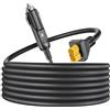 JATERSERN Caricabatteria da auto per ECOFLOW per Delta per Bluetti EB55 per River per Anker 757 767 Centrale Elettrica Portatile Generatore Solare XT60 Adattatore di Alimentazione 16AWG Cavo di Ricarica
