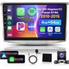 VECHTEL 4G 64G VECHTEL 9Autoradio Bluetooth per VW Magotan/CC Passat B7/B6 2010-2015 Carplay Android Auto,DSP EQ,1280 * 720,Wifi GPS Navi,Mirror link,RDS/FM Radio 2 din con Retrocamera AHD