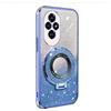 BLOTECH Glitter Cover per Honor 200 Bling Custodia in Silicone 360 rotazione finger grip glitter e supporto anello Morbido TPU Shockproof Coperture Bumper Gel Soft Custodia,blu