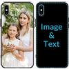 Naispanda Cover Personalizzata per Apple iPhone 17, 16, 15, 14, 13, 12, 11, Pro, Max, XR, XS, X,8, 7, 6 Personalizzato con Foto Testi Disegni, Custodia personalizzata in tpu