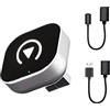 Generico Wireless Car Screen, Usb Adapter Converter, 1.1x1.1x0.79in Plug Play Electronics, Compact Lightweight Build, Fast Stable Signal for Navigation, Voice Assistant, Calling, Driving, Commuting