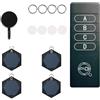 ZEZEFUFU Key Finder, localizzatore wireless 4 in 1, anti-smarrimento, per trovare portafoglio, telefono, occhiali, animali domestici