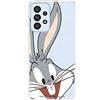 LA CASA DE LAS CARCASAS Custodia per Samsung Galaxy A33 5G ufficiale Warner Bros Looney Tunes Bugs Bunny Silhouette trasparente per proteggere il tuo cellulare. Cover in silicone flessibile con licenza ufficiale Warner Bros