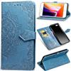 ShuiSu - Custodia a Portafoglio per Apple iPhone 6/6S, Motivo Mandala Goffrato, in Pelle PU, con Chiusura Magnetica, cavalletto e Tasche per Carte di Credito