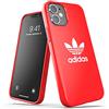 adidas Custodia progettata per iPhone 12 Mini 5.4, custodia testata contro cadute, bordi rialzati antiurto, custodia originale Snap, rosso scarlatto