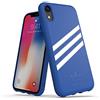 adidas Moulded Suede - Custodia per Apple iPhone XR, colore: Blu/Bianco