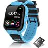 Kesasohe Smartwatch Bambini con 16 Giochi Lettore Musicale, Touchscreen Video Fotocamera Telecamera HD Sveglia,Orologio Intelligente Compleanno Bambini Ragazzo e Ragazza Regalo Micro SD Card