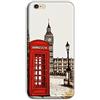 Mixroom - Cover Custodia Case in TPU Silicone Morbida per iPhone 7 M732 Cabina Telefonica Londra