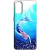 Mixroom - Cover Custodia Back case In TPU Silicone Morbida Per Oppo Realme C55 Fantasia Sirena nel Mare N1089