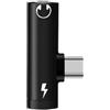 Panlouting USB-C a 3,5mm Audio Cuffie Adattatore Splitter con Porta di Ricarica Tipo-C compatibile con iPhone serie 16/15, iPad, MacBook