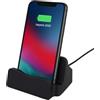 Seefey Stazione di ricarica per Samsung, stazione di ricarica USB C, compatibile con Samsung Galaxy S22 S20 S10 S9 S8, Note, Huawei P20 Pro(Nero)