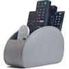 Connected Essentials CEG10 CEG10 - Supporto per telecomando con 5 scomparti, in pelle ecologica in poliuretano, per riporre telecomandi TV, riscaldatori, lettore multimediale, forniture per ufficio, pennelli da trucco