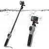 Telesin Bastone per selfie subacqueo, con telecomando Bluetooth integrato, impermeabile ed estensibile, tempo di ricarica di 1 ora, 21 ore di ripresa, per immersioni, surf, snorkeling, per GoPro Hero