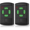 pepape 2 pezzi telecomando per porta del garage per Hörmann HSM4-26.975, HSM2-26.975, HS2-26.975, DH01-26.975, DHM02-26.975, compatibile con Hörmann 26,975 MHz