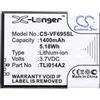 TCTK TECHTEK Batteria 1400mAh compatibile con [Vodafone] 785 tipo, Smart 4 Mini, Smart First 6, Mini, V695, VF-575, VF-695, VF-785, VF-V695, VF575, VF785 sostituisce TLi014A2