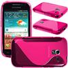 ebestStar - Cover Compatibile con Samsung Ace 2 Galaxy i8160, S7560M Custodia Protezione S-Line Design Silicone Gel TPU Morbida e Sottile, Rosa [Apparecchio: 118.3 x 62.2 x 10.5mm, 3.8'']