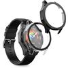 kwmobile 2x Custodia Rigida Smartwatch Compatibile con Huawei Watch GT5 46mm Cover - Case Vetro Temperato Orologio Fitness - trasparente/nero