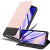 Cadorabo Custodia Libro compatibile con Apple iPhone 11 in ORO ROSATO NERO - con Vani di Carte, Funzione Stand e Chiusura Magnetica - Portafoglio Cover Case Wallet Book Etui Protezione