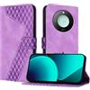 OKZone Cover per Honor X9C Smart 5G,Custodia a Libro in Pelle Protettiva Folio Portafoglio con Chiusura Magnetica e Slot per Carte Wallet Case Flip Cover(Porpora)