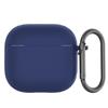 GIOPUEY Cover Compatibile con AirPods 4 2024, Cilicone Custodia, Ultrasottile Case Cover, Antiurto, Resistente ai Graffi - Blu scuro
