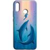Mixroom - Cover Custodia Back case In TPU Silicone Morbida Per Xiaomi Redmi Note 7 Fantasia Delfini N1113