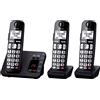 Panasonic KX-TGE823EB telefono Telefono DECT Identificatore di chiamata Nero (PANASONIC KX-TGE823EB TRIO) - Versione UK