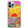 LopeyKirt Custodia per telefono con fiori hippie compatibile con iPhone 14 Pro Max, cover retrò per uomini, ragazze e donne, custodia paraurti in morbido TPU