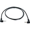 System-S Cavo audio jack 100 cm 3,5 mm 3 poli maschio a maschio angolare AUX adattatore