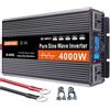 Hyanrong Inverter A Onda Sinusoidale Pura da 3000W 4000W 5000W 6000W per Auto da CC 12V 24V 48V 60V 72 V A CA 110V 120V/220V - 240V, Adatto per Abitazioni, Auto E Camper(4000W,72V to 110V)
