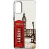 Mixroom - Cover Custodia Back case In TPU Silicone Morbida Per Xiaomi Redmi Note 12 Pro 4G Fantasia Cabina Telefonica Londra M732