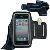 ebestStar - Fascia Braccio Sportiva per iPhone SE 5S 5 Apple, Cover Custodia Protezione Cellulare, Bracciale Telefono Antiurto, Nero