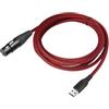 HuadaXtai Cavo Audio, Cavo Microfono Stereo, USB-XLR aggiornato, USB Maschio-XLR (3 Pin) Femmina per registratore vocale, Podcast in Diretta, Laptop, PC, 200 Cm