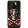 Mixroom - Cover Custodia Back case In TPU Silicone Morbido Per Xiaomi Redmi Note 8 PRO Fantasia Techio Pirata Con Bandana M526