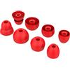 Toxaoii, 8 auricolari di ricambio in silicone, compatibili con Beats by dr dre, Powerbeats Pro, Beats x, Urbeats Wireless Earphone (rosso)