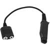 Haslbeck Adattatore Audio per UV-XR UV-9R Plus UV-A58 UV-9R Era Walkie Talkie Cuffie Microfono