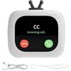 Generic altoparlante smart per TV - Wireless con touch screen LCD, portatile, chiamate stereo a mani libere, previsioni meteo, tema personalizzato, sveglia, scheda TF inseribile, adatto per uffici