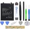 OnlyTech - Batteria di ricambio Premium BM5U per Xiaomi Redmi Note 13 Pro+ 5G - 5000mAh - Qualità identica con kit di riparazione 10 Strumenti