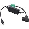 HangTon Cavo di alimentazione D-tap a USB tipo C 5V 2A per Blackmagic Micro HDMI Converter dispositivi audio MixPreII Cine Eye trasmettitore 60 cm