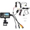 Akozon Dash cam per moto, videoregistratore di guida per moto Videocamera 1080P Anteriore Posteriore Doppia lente Visione notturna Vista posteriore impermeabile Videocamera sportiva con 1080P HD LCD da 3 pol