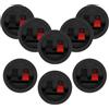 Vaguelly 8Pezzi Morsettiera Rotonda per Altoparlante Clip Molla Express per Facili Terminali per Audio per Audio Domestici e Professionali