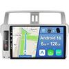 YUNTX [6GB+128GB] Android 16 Autoradio per Toyota Land Cruiser Prado 150 (2013-2017)-[Incorporato Carplay/Android Auto/DSP/GPS]-10.1" IPS Touch Screen-Camera+MIC Incluso-DAB/Mirror Link/Bluetooth 5.0