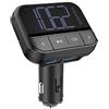 Promate Trasmettitore FM wireless per auto con due porte di ricarica USB - Supporto vivavoce - Facile plug-n-play - Ingresso TF e USB