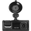 Sxhlseller Dash Cam, Telecamera per Registratore di Guida per Auto Anteriore Posteriore Interna a 3 Canali con Visione Notturna IR HD, Rilevamento del Movimento con Registrazione in Loop,