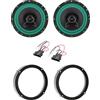 IPNOSIS Kit 2 Casse IP-01165 per Seat Arosa, Ibiza dal 2002 al 2008 con 2 Supporti Anteriori, 2 Connettori