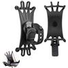 Yilceemy 2 Pezzi Telefono Bicicletta, 360° Porta Cellular, Universale Smartphone, Rotazione a 360°, bicicletta e motocicletta, telefono cellulare da 4,7-6,8 in (nero)