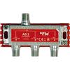 FTE Maximal FTE Partitore Antenna TV SAT 3 Uscite Divisore Segnale As3 Passaggio Corrente